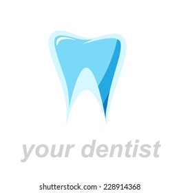 Vector abstract sign dentist