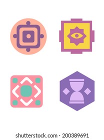 Vector abstract signs