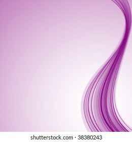 Vector. Abstract silky purple background. No transparencies, gradients only.
