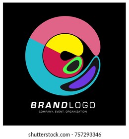 Vector Abstract Simple Colorful Logo Design