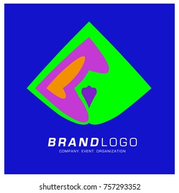 Vector Abstract Simple Colorful Logo Design