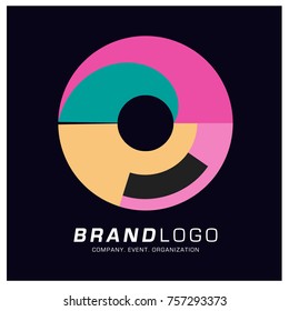 Vector Abstract Simple Colorful Logo Design