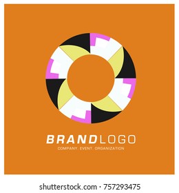 Vector Abstract Simple Colorful Logo Design