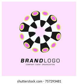 Vector Abstract Simple Colorful Logo Design