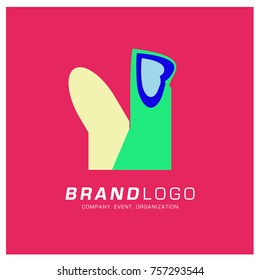 Vector Abstract Simple Colorful Logo Design
