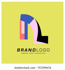 Vector Abstract Simple Colorful Logo Design
