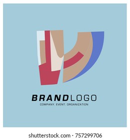 Vector Abstract Simple Colorful Logo Design