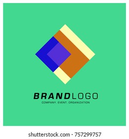 Vector Abstract Simple Colorful Logo Design