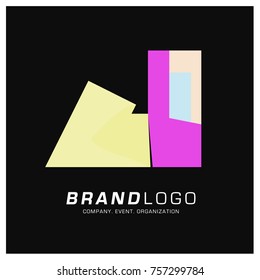 Vector Abstract Simple Colorful Logo Design