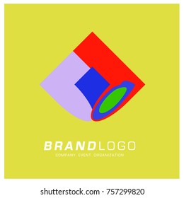Vector Abstract Simple Colorful Logo Design