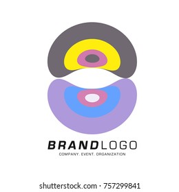 Vector Abstract Simple Colorful Logo Design