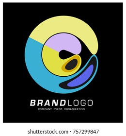 Vector Abstract Simple Colorful Logo Design