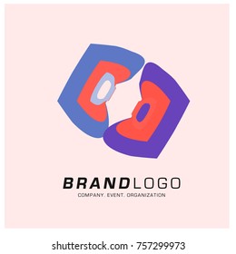 Vector Abstract Simple Colorful Logo Design