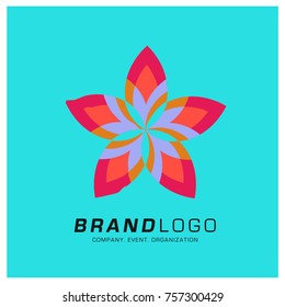 Vector Abstract Simple Colorful Logo Design