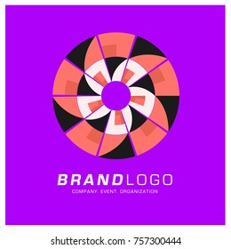 Vector Abstract Simple Colorful Logo Design