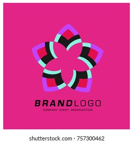 Vector Abstract Simple Colorful Logo Design