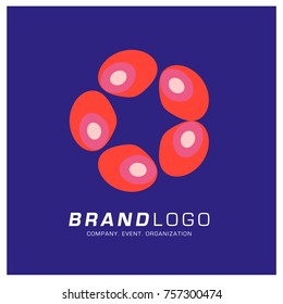 Vector Abstract Simple Colorful Logo Design