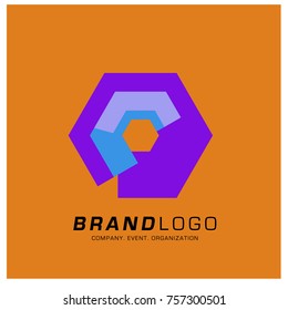 Vector Abstract Simple Colorful Logo Design