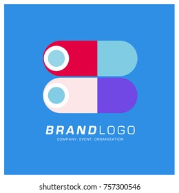 Vector Abstract Simple Colorful Logo Design