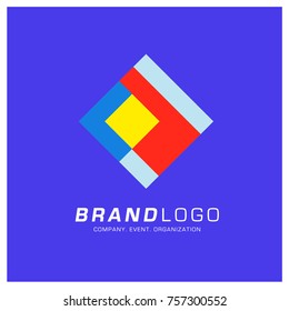 Vector Abstract Simple Colorful Logo Design