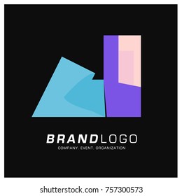 Vector Abstract Simple Colorful Logo Design