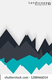 Vector Abstract Simple Landscape Background