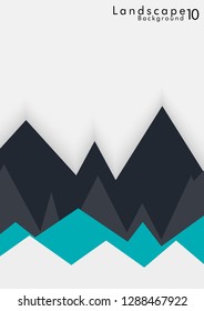 Vector Abstract Simple Landscape Background