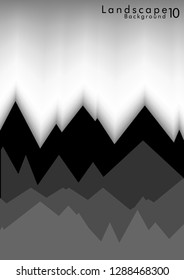 Vector Abstract Simple Landscape Background