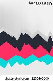 Vector Abstract Simple Landscape Background