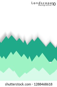 Vector Abstract Simple Landscape Background