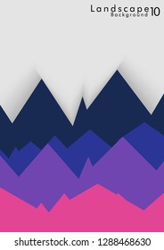Vector Abstract Simple Landscape Background