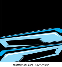 vehículo de carreras de motivos simple y abstracto vectorial