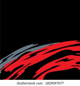 vehículo de carreras de motivos simple y abstracto vectorial