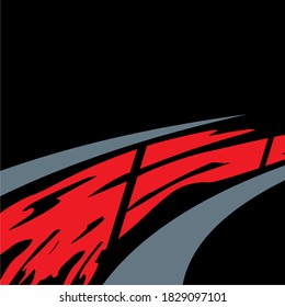 vector abstract simple motive racing car