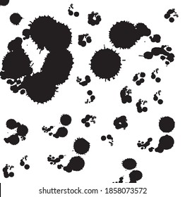 Vector abstract simple pattern for your game or background. Dots, spots and freckles