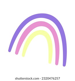 Ilustración de arco iris simple vectorial
