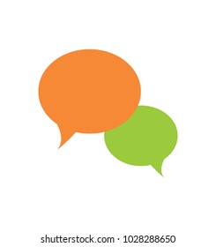 Vector of abstract simple speech bubble