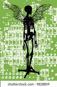 vector abstract skeleton