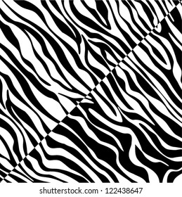 vector abstract skin texture of zebra hide pattern