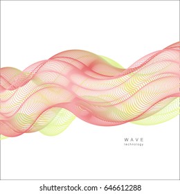 Vector abstract smoke. Background for banner, card, poster, report, web design.