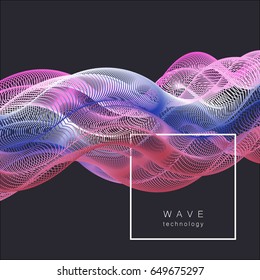 Vector abstract smoke. Background for banner, card, poster, report, web design.