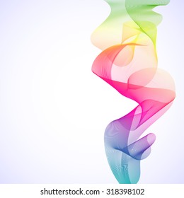 Vector abstract smoke background, blend design elements. 