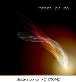 Vector abstract smoke background  isolated flow dynamic light abstract, 