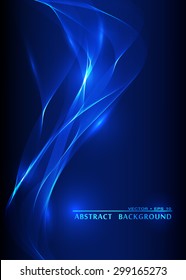 Vector Abstract Smoke Blue Background