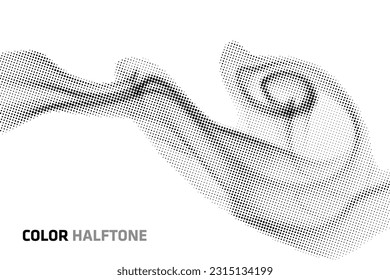 fondo de medio tono de humo abstracto vectorial