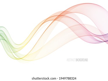 Vector abstract smoky waves background. Template brochure design