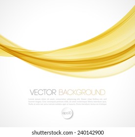 Vector Abstract smoky waves  background. Template brochure design