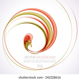 Vector Abstract smoky waves  background. Template brochure design