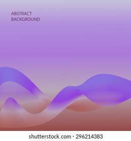 Vector Abstract smoky waves background. Template brochure design