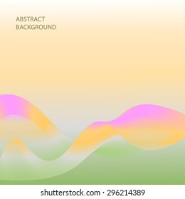 Vector Abstract smoky waves background. Template brochure design